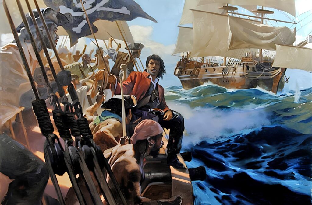 Piratas Abordando um Navio