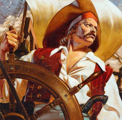 Bucaneiro no Timão de Um Navio